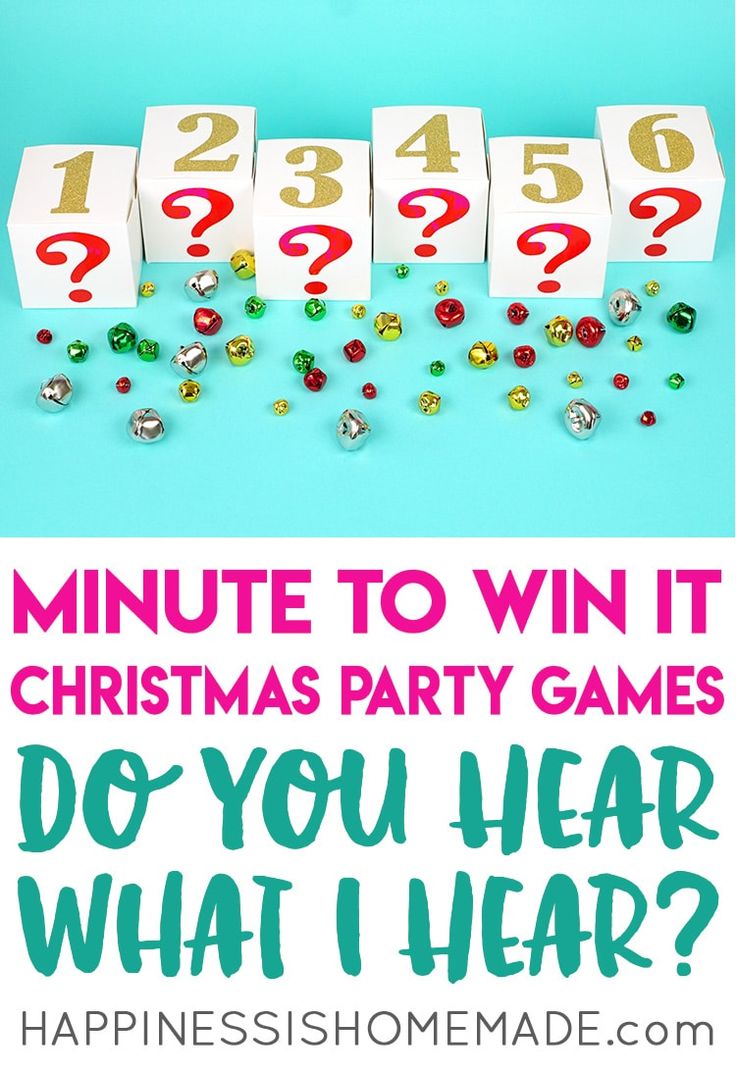 Minute to Win It Christmas Games for All Ages | Christmas games for ...