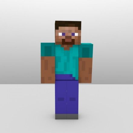 an image of a man with a beard in minecraft