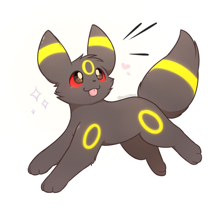 Flying Umbreon Pokemon Art