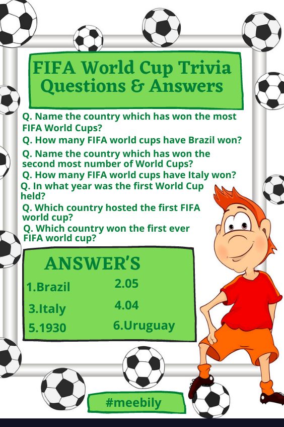 a soccer quiz game with answers for the team and their name on it's side