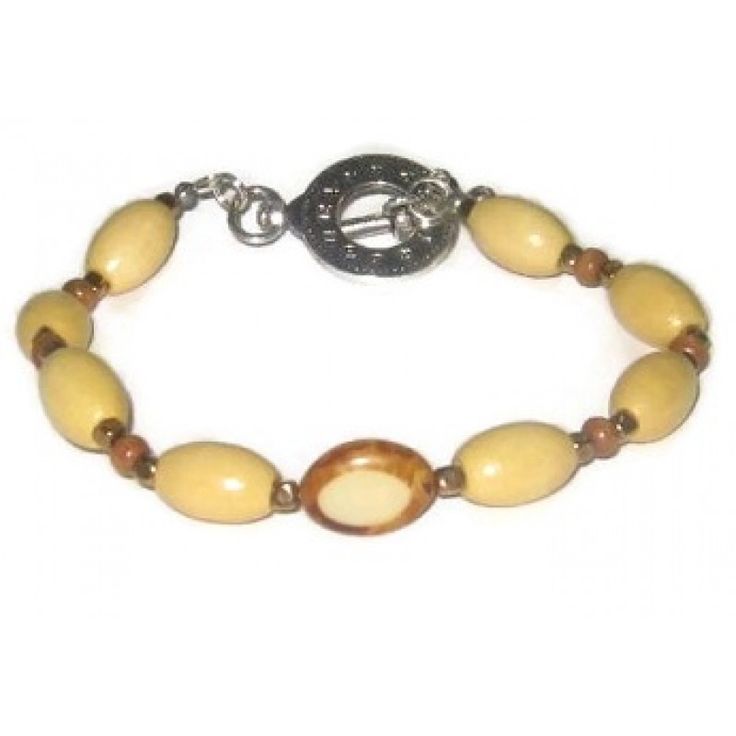 Beige Brown and Metallic Men's Bracelet by AngieShel Designs #mensfashion #mensjewelry #mensjewelryshop  #giftsforhim #giftsformen Brown Beige, Gifts For Men, Wood Beads, Mens Bracelet, Jewelry Shop, Gifts For Him, Silver Tone, Mens Jewelry, Beaded Jewelry