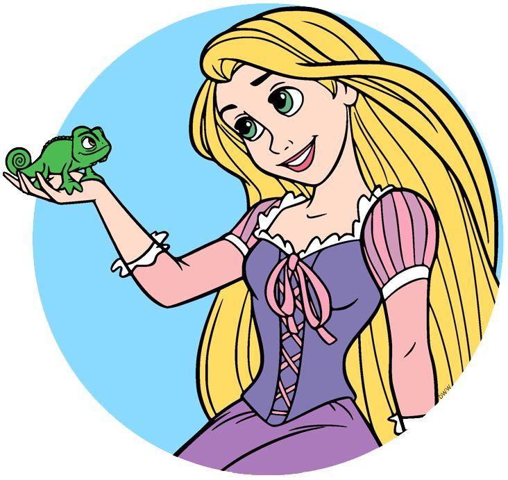 a drawing of a princess holding a frog in one hand and smiling at the camera