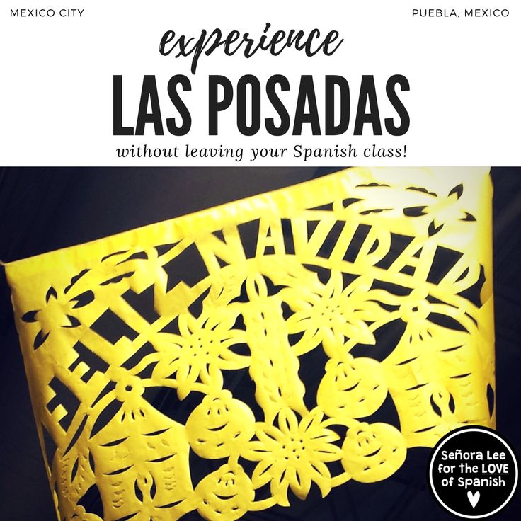 an advertisement for a mexican restaurant with the words experience las posadas on it