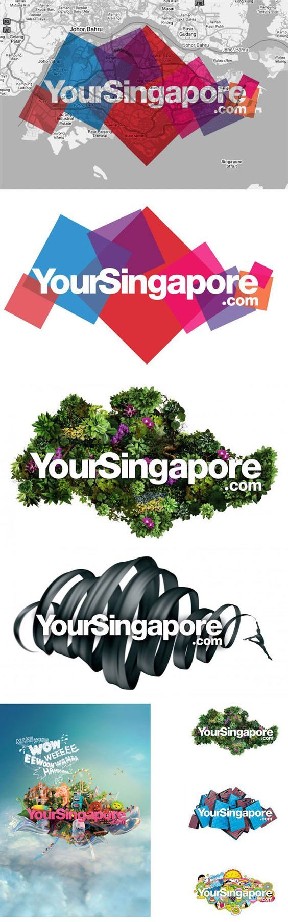 an advertisement for tourism and travel company, with the words tours singapore on it's side