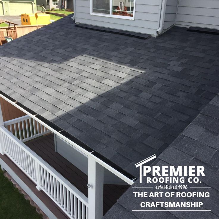 the roof of a house that has been painted black