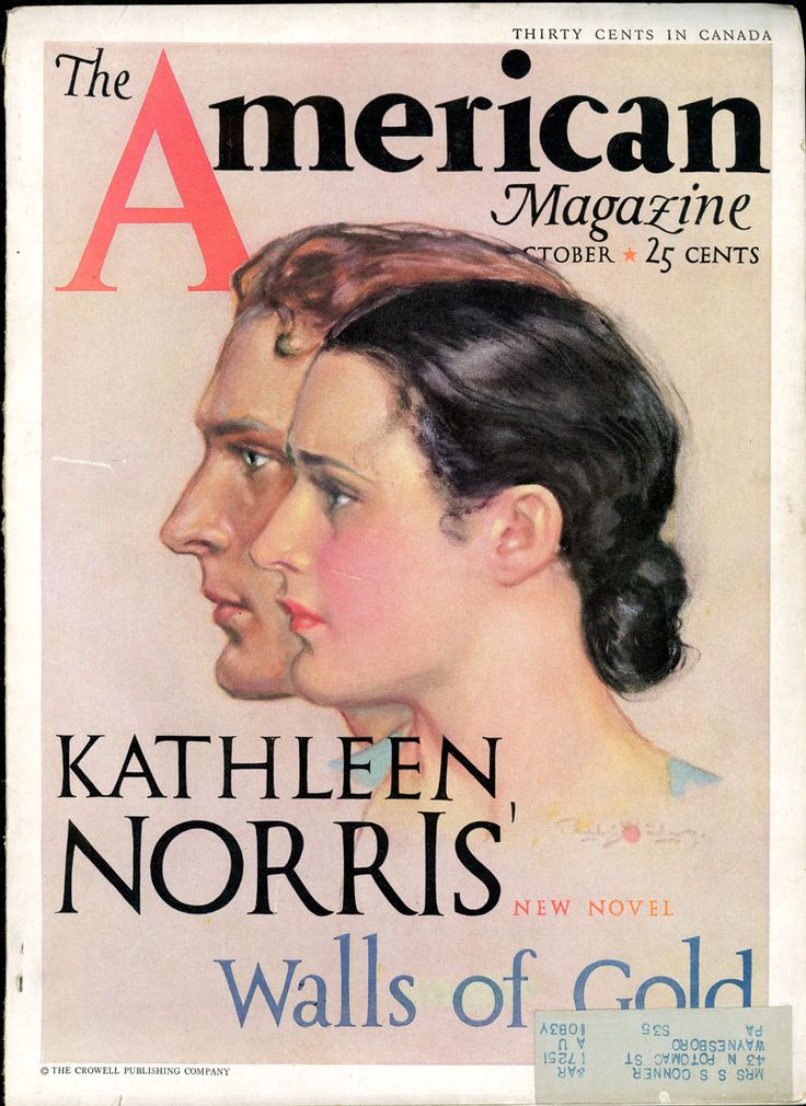 an old magazine cover with two women on the front and one man's head