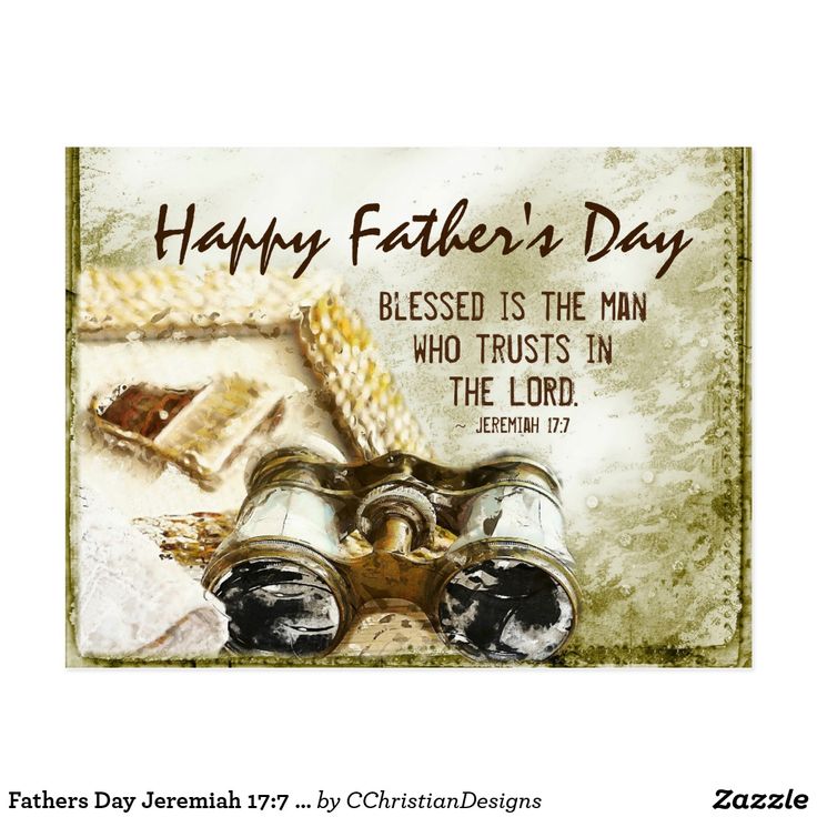 a father's day card with two binoculars