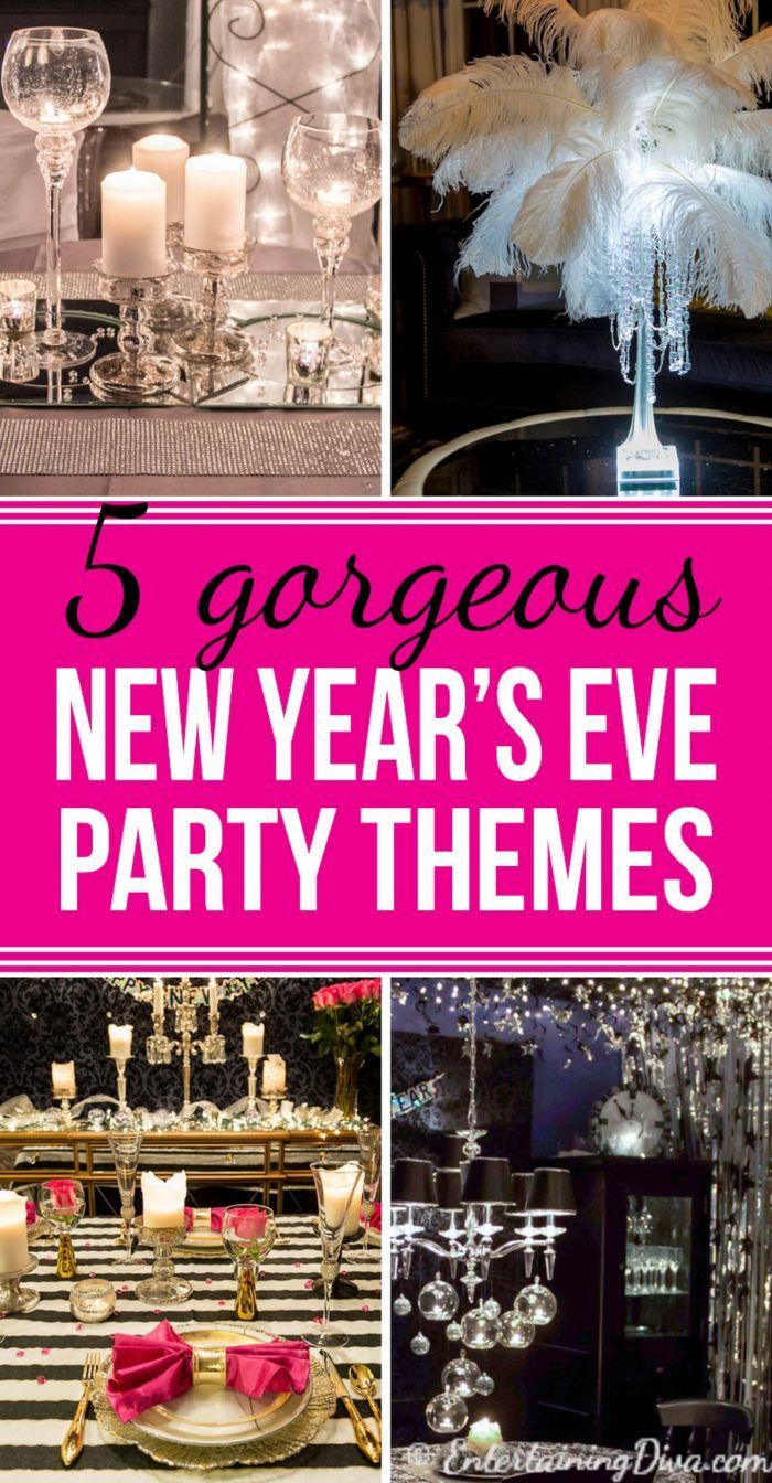 5 Glam New Year’s Eve Party Themes | New year's eve party themes, New ...