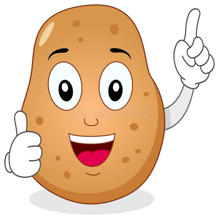 a cartoon potato character giving a thumbs up sign royalty free stock images for commercial use