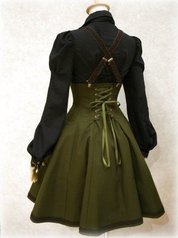 Moda Steampunk, Mode Steampunk, Steampunk Dress, Steampunk Costume, Skirt Maxi, Steampunk Clothing, Steampunk Fashion, Fantasy Clothing, Fantasy Fashion