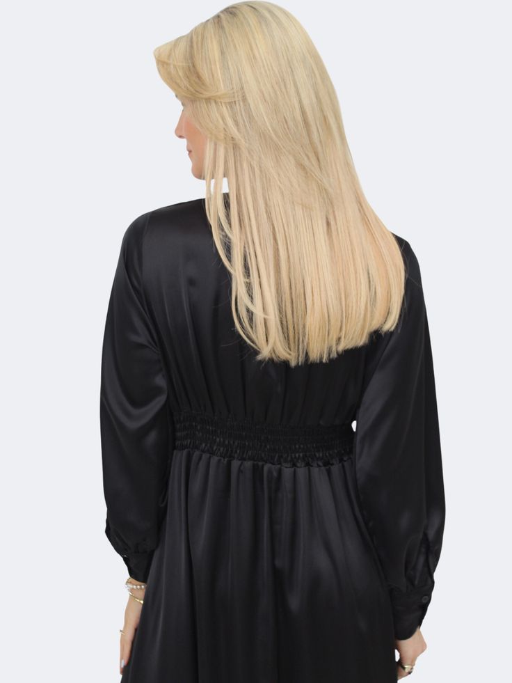 This new dress features : Empire waistline Long sleeves V Neck Soft silk/satin feel Kate And Pippa, Leggings Hoodie, Empire Waistline, Satin Midi Dress, Trending Dresses, Silk Satin, Baby Boy Outfits, Perfect Dress, Mother Of The Bride