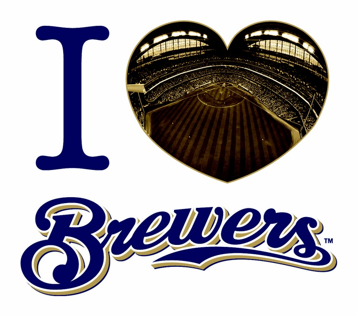 the i love brewers logo is shown in this image