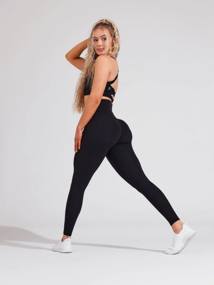 Legacy Legging - Onyx Black - Buffbunny High Stretch Mid-rise Elastane Leggings, Functional Fitted Leggings With Seamless Construction, Squat Proof Elastane Tights For Athleisure, Squat Proof Athleisure Elastane Tights, Squat Proof Micro-elastic Athleisure Leggings, Squat Proof Athleisure Tights, Squat Proof Elastane Leggings For Pilates, Squat Proof Elastane Workout Tights, Squat Proof Workout Tights