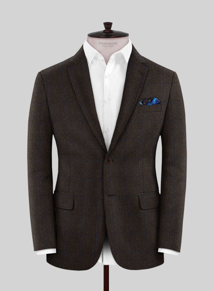 If you want to look stylish and luxurious, our Caccioppoli Lenana Glen Brown Wool Jacket is the one that elevates your formal events to perfection. Tailored with a pure wool fabric, our jacket has a lush finish that drapes amazingly well and keeps you comfortable throughout the day. In addition, our jacket has a captivating checks pattern that highlights a well-built physique with fantastic detailing. So grab this piece that quickly transforms casual wear into grand celebratory couture. 
 
 Look Glen Brown, Brown Wool Suit, Checks Pattern, Button Jacket, Wool Suit, Look Stylish, Clothing Styles, Jacket Buttons, Mens Clothing