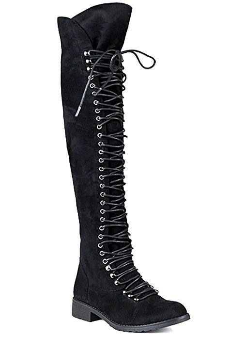 Women Military Lace Up Thigh High Combat Boot Thigh High Combat Boots, Best Amazon Products, Combat Boot, Best Amazon, Thigh High Boots, Cowgirl Boots, Thigh High, Thigh Highs, High Boots