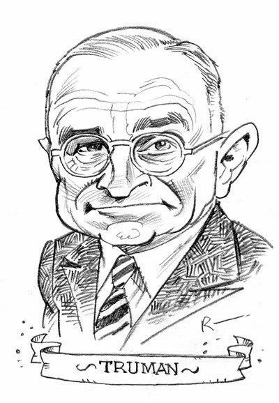 a drawing of a man with glasses and a tie