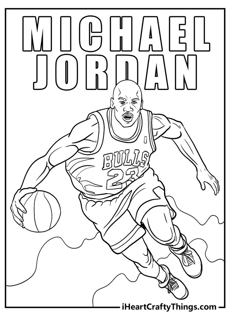 Jordan Coloring Pages (I HEART CRAFTY THINGS) in 2024 | Coloring pages ...