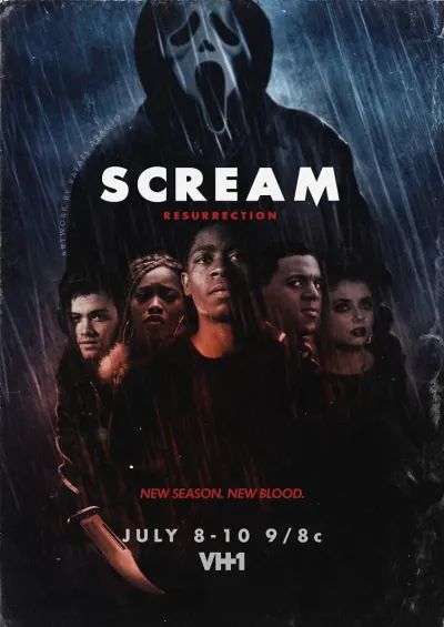 the scream movie poster is shown