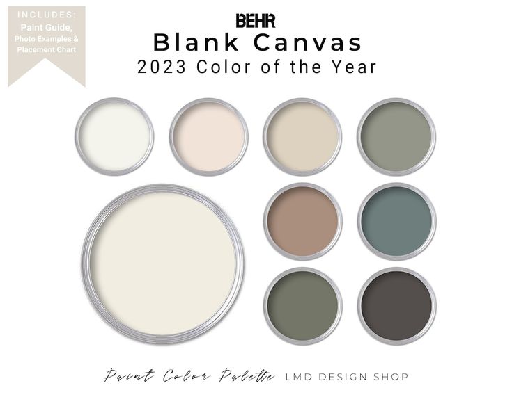 an image of paint colors for the year from benjamin moore's color of the year