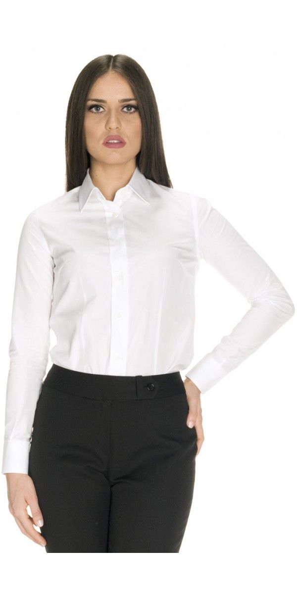 Formal White Button-up Tops, White Button-up Blouse For Formal Occasions, Feminine White Button-up Shirt, White Dress Shirt Women, White Button-up Top With Back Button Closure, White Unstructured Button-up Top, White Shirt Blouse, Blouse White, White Shirt Dress