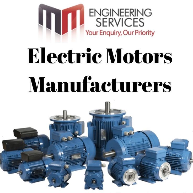 three electric motors with the words electric motors manufacturers image.