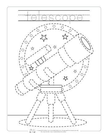 Space Tracing Worksheets | Space theme preschool, Space preschool ...