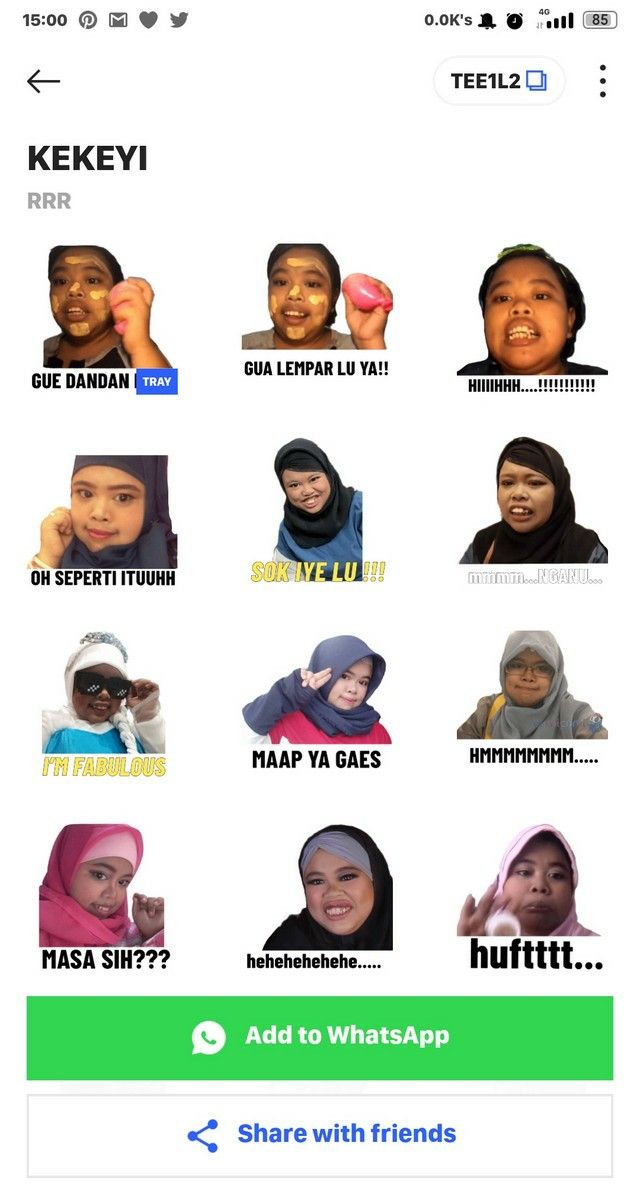 Stiker Wa Kekeyi Stiker Teman Lucu