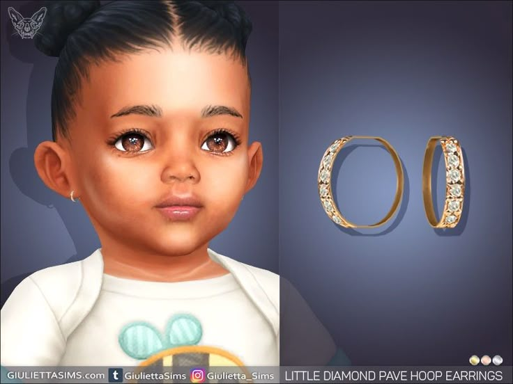 Little Diamond Pave Hoop Earrings For Infants sims 4 #ts4 #sims4 #thesims4 #sims4cc #s4cc #sims4customcontent #sims4earrings #sims4infants Sims 4 Infant Earrings Cc, Sims 4 Cc Infant Outfit, Sims 4 Cc Infant Jewelry, Sims 4 Infant Jewelry, Cc For Infants Sims 4, Sims 4 Infant Accessories, Sims 4 Cc For Infants, Infant Hair Cc Sims 4, Infant Clothes Sims 4 Cc