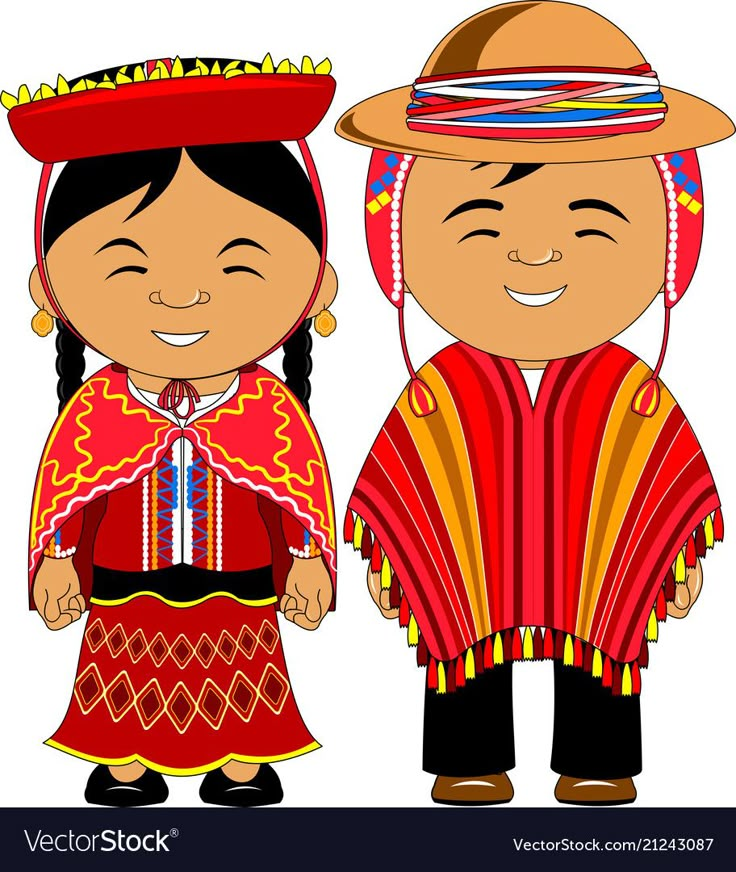 Peru Clothing, Personal Social, National Clothes, National Dress, Peru Travel, Traditional Costume, Art Icon, Flat Illustration, Latin American