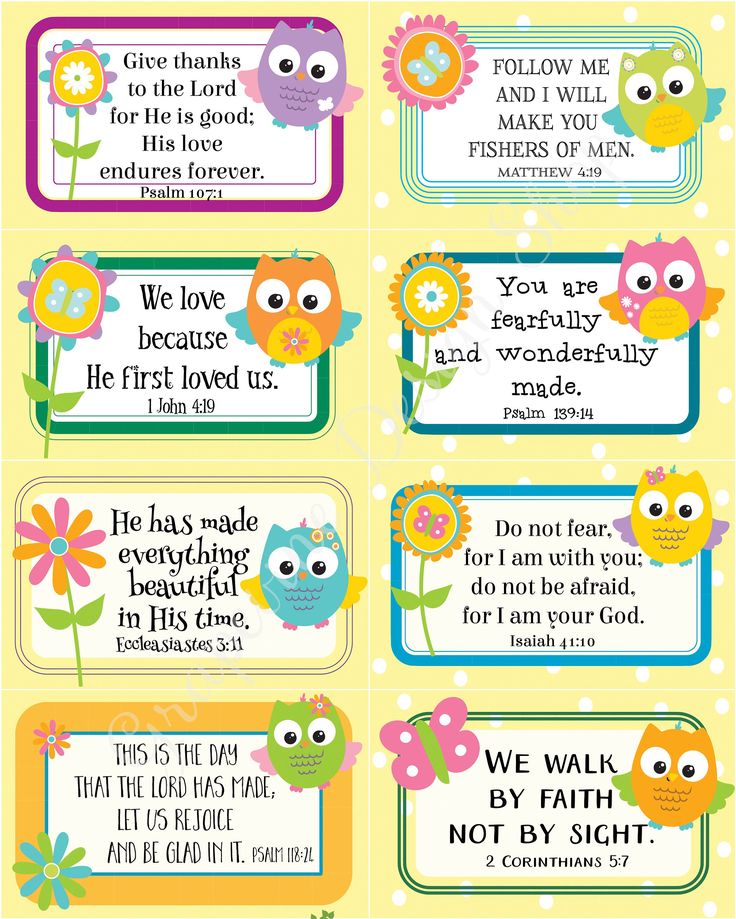 Scripture Memory Cards for Kids. 24 Bible Verse Cards for Children ... image.