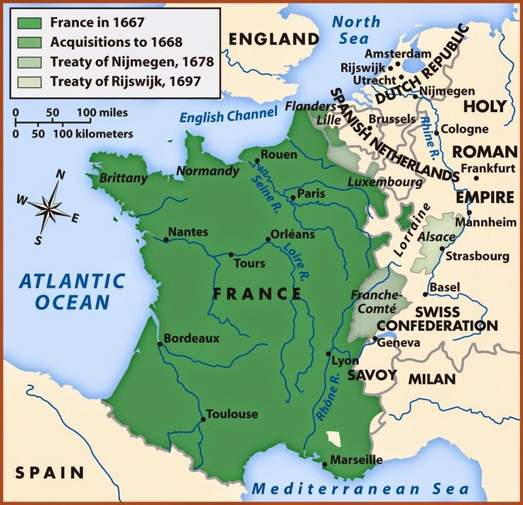 a map of france with major cities and rivers