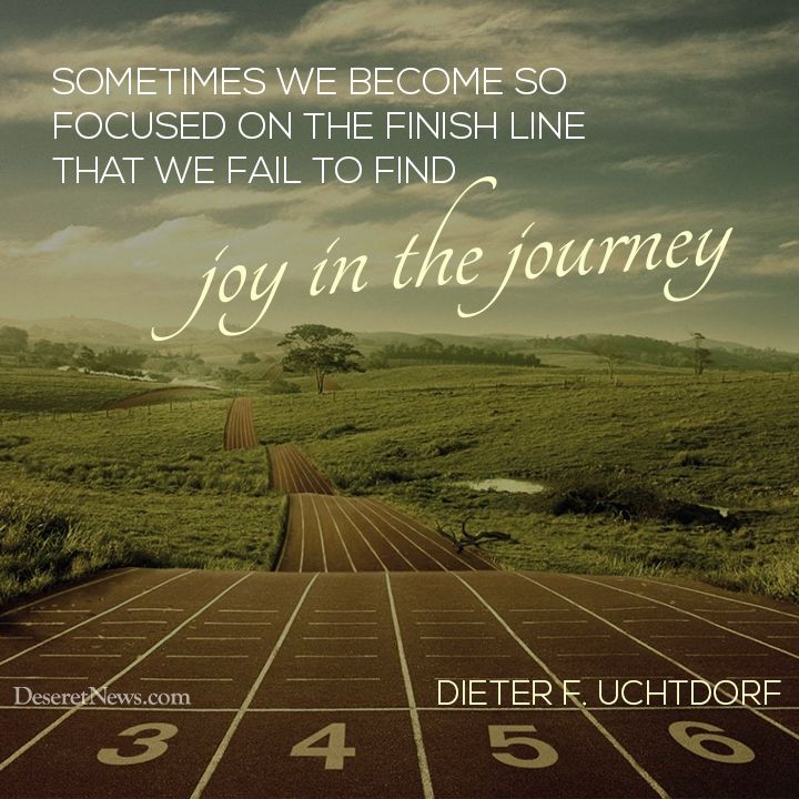 an image of a track with the words joy in the journey on it and a sunset