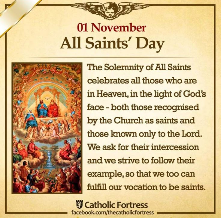 1st November, Solemnity of All Saints | All saints day prayer, All ...