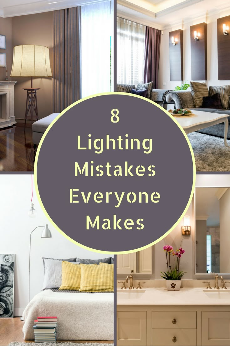 there are many different pictures with the words 8 lighting misstakes everyone makes