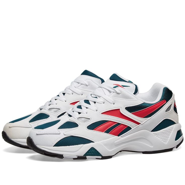 REEBOK REEBOK AZTREK 96. #reebok #shoes Reebok Aztrek, Sneakers Reebok, Reebok Sneakers, Ethical Brands, Reebok Shoes, Deep Teal, Block Design, Colour Block, Labour