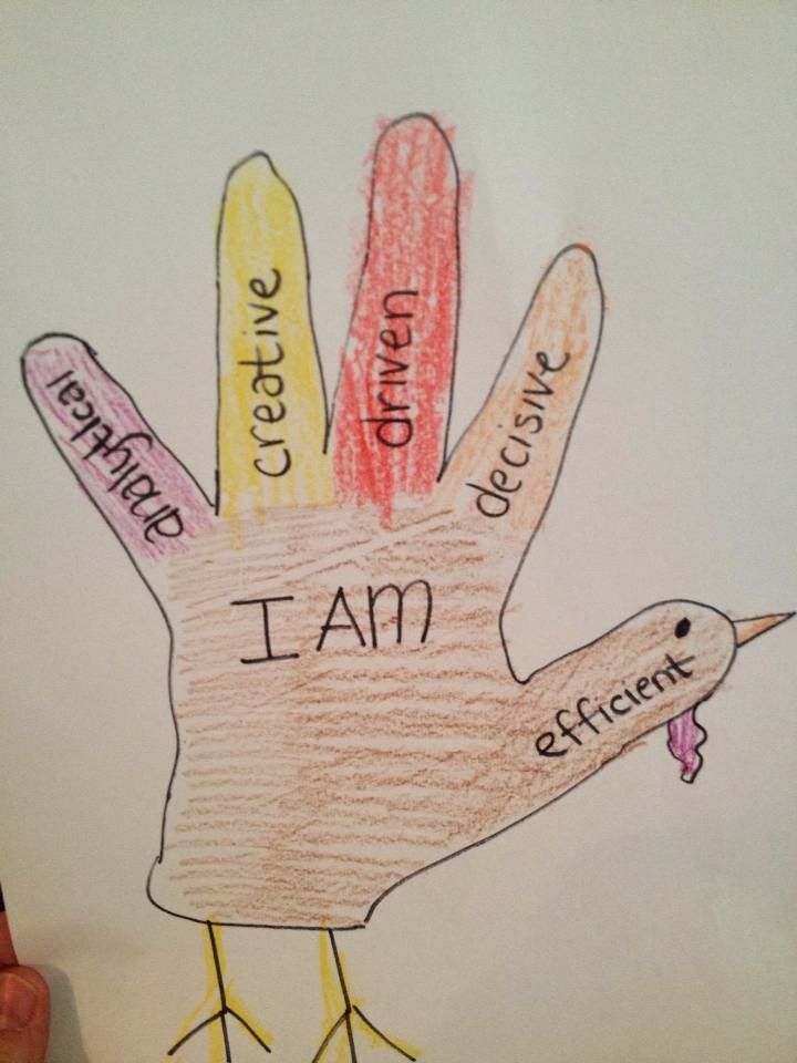 a child's hand with words written on it that read, i am different