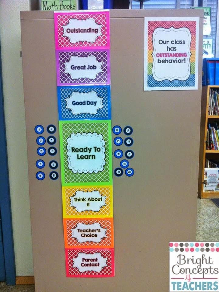 a bulletin board with different words and pictures on the door for students to use in their classroom