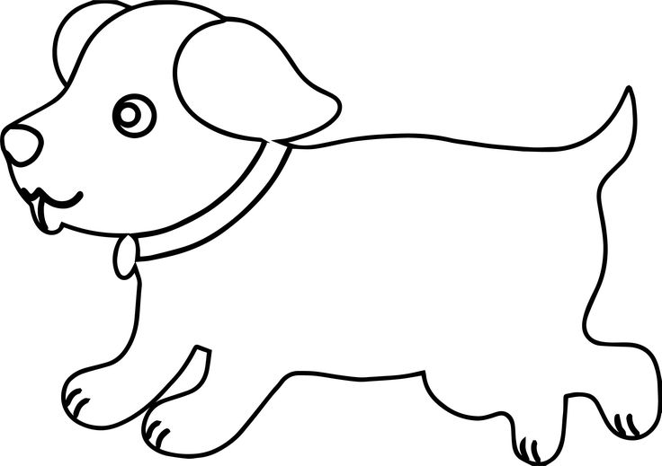 a black and white drawing of a dog