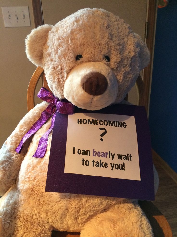 a brown teddy bear sitting on top of a chair holding a sign