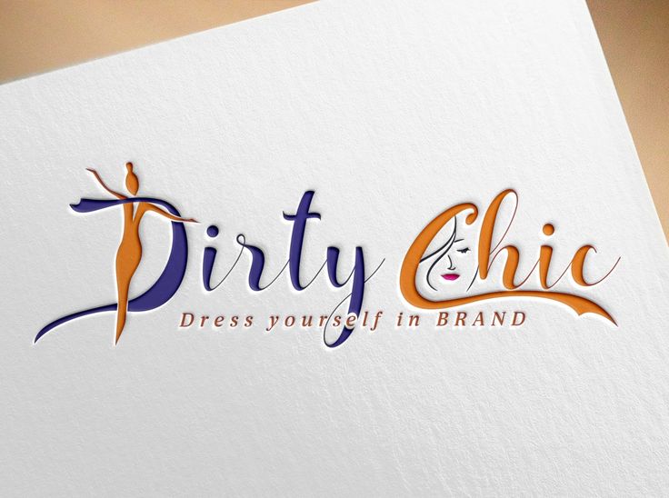 the logo for dirty chic dress yourself in brand