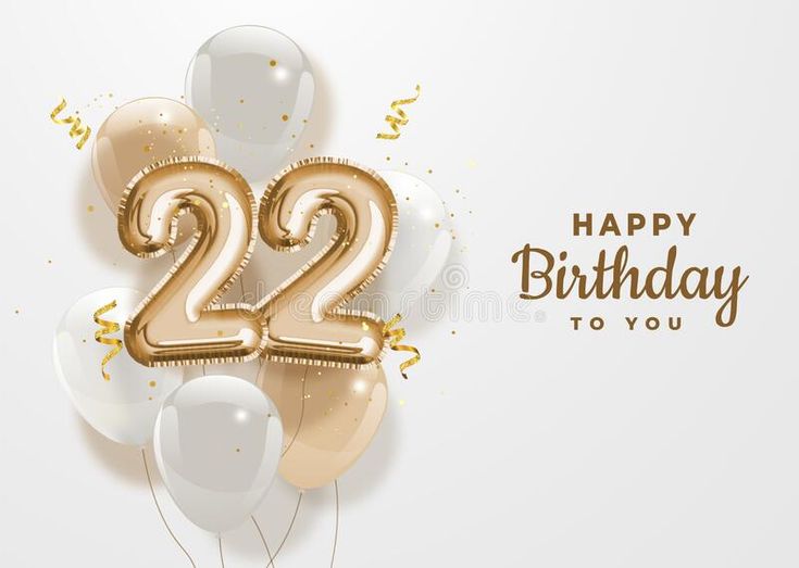 Hoàn hảo Happy 22nd Birthday Background Thiết kế độc đáo và đầy màu sắc