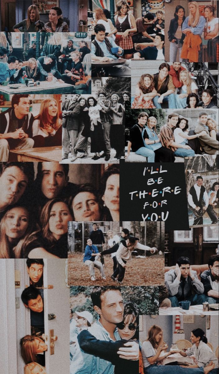 Friends collage | Citações friends, Wallpapers de filmes, Fotos de filmes