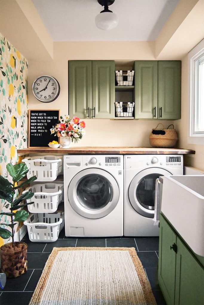 paint trends moss green color scheme ideas | Laundry room diy, Dream