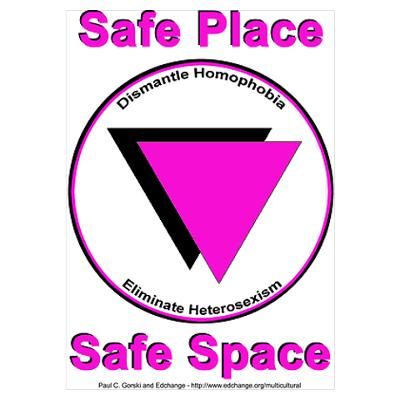 the safe place logo is shown in pink