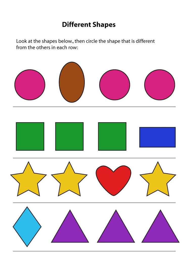 different shapes worksheet for kids to learn how to make them look like they are