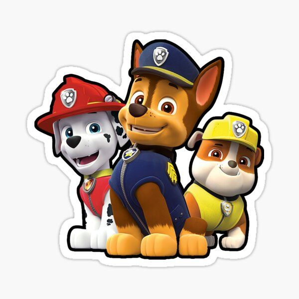 'paw Patrol Characters' Sticker By Sunce74 