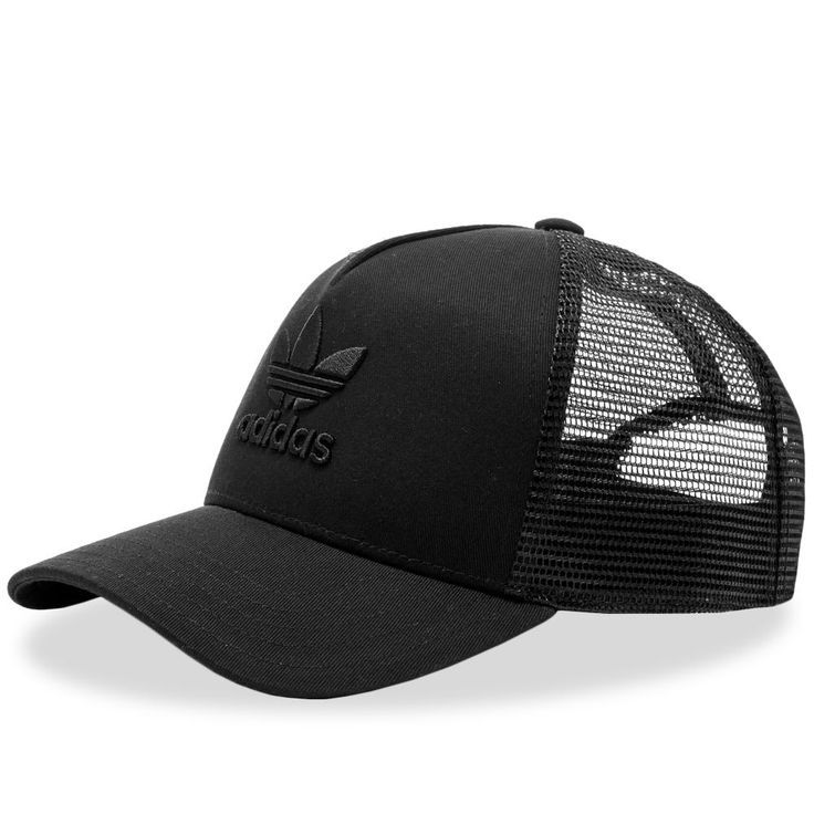 Adidas Trefoil Trucker Cap Adidas Cap Outfit, Cap Outfit Summer, Cap For Man, Adidas Products, Mens Hats Fashion, Cap Outfit, Adidas Shoes Women, Adidas Trefoil, Black Cap