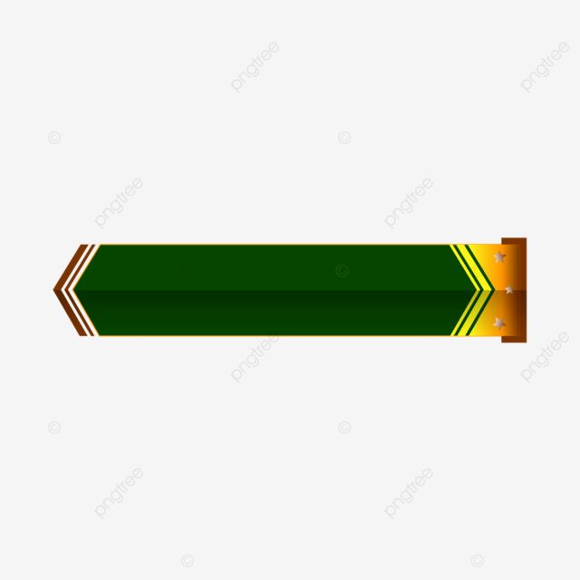 a green arrow sign with an orange stripe on the bottom and yellow arrows in the middle