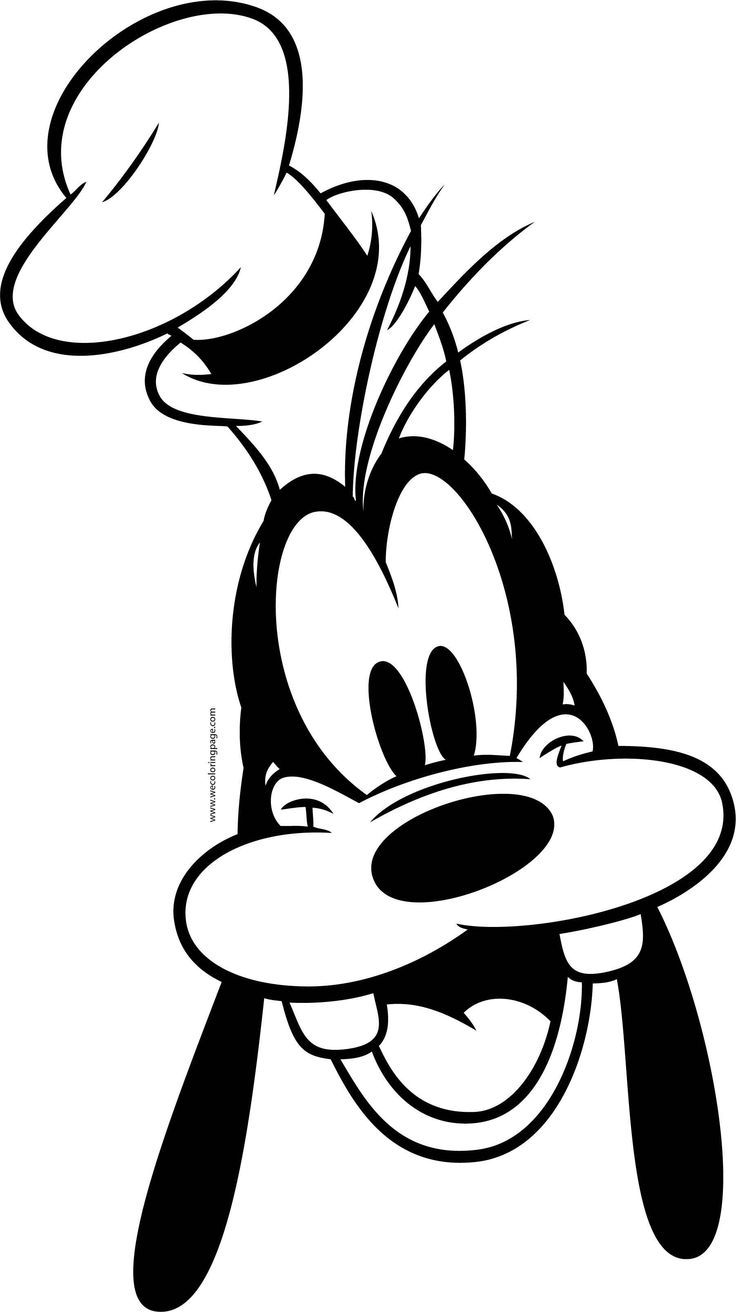 an image of mickey mouse cartoon character with hat on his head and nose, black and white