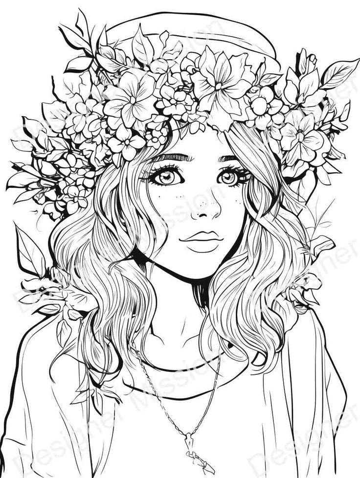 Aesthetic Coloring Page For Adults - 30258 | Fada para colorir ...